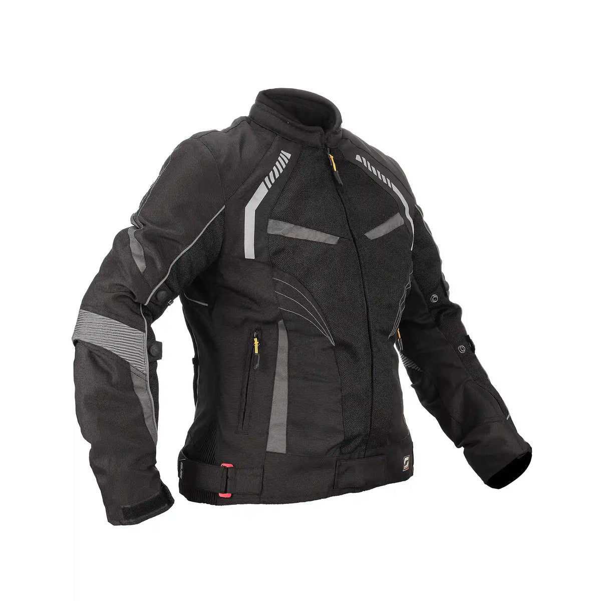 ASMI Ladies Jacket V3.0(Black & Grey) - Solace Motorcycle Clothing