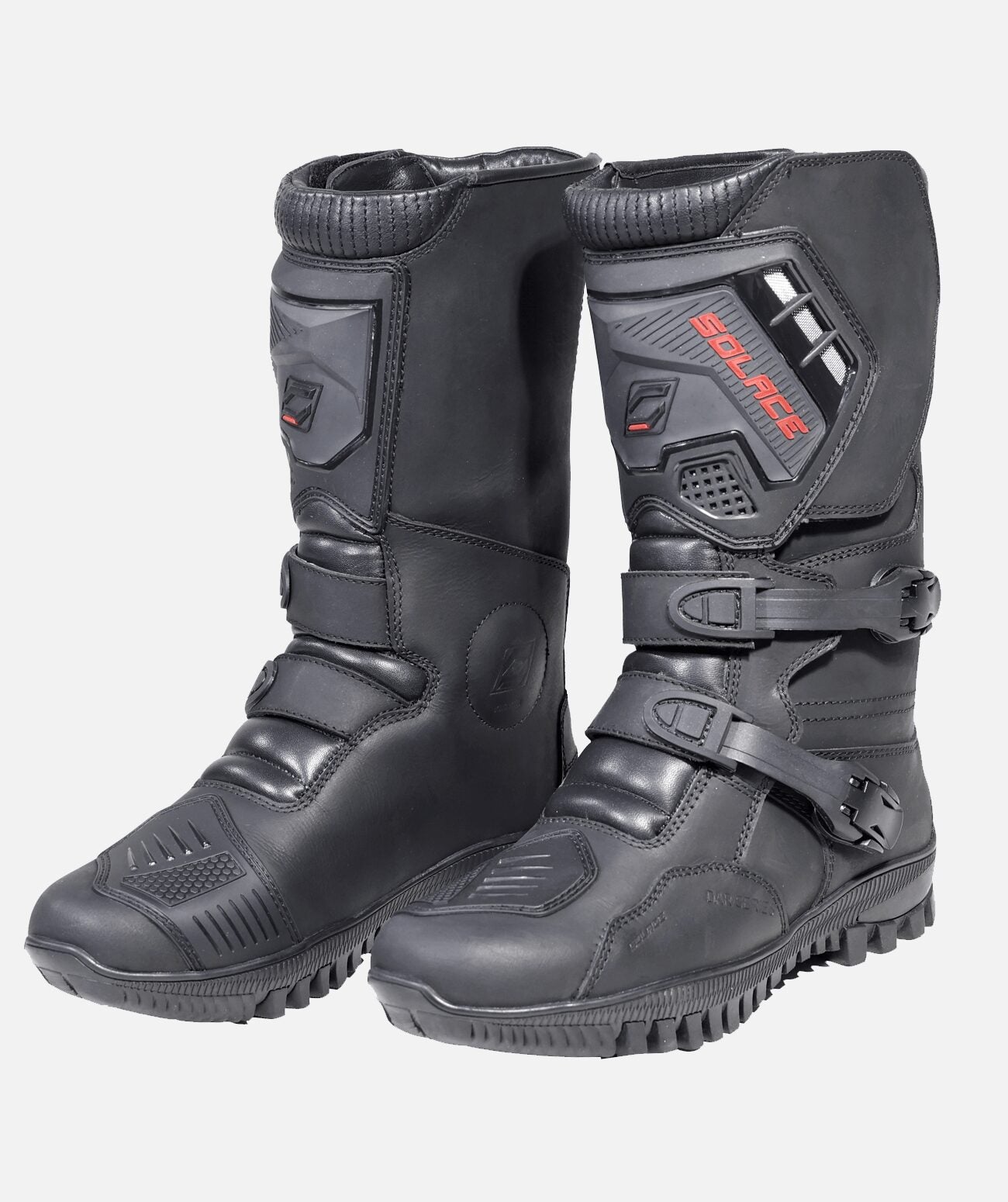 Adventure X Pro Boots (Black) - Solace Motorcycle Clothing Co
