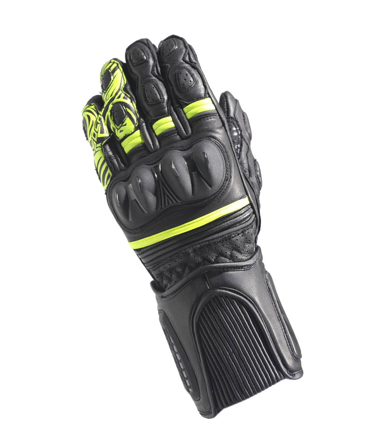 Sabre CE Gloves( Neon) - Solace Motorcycle Clothing Co - Official