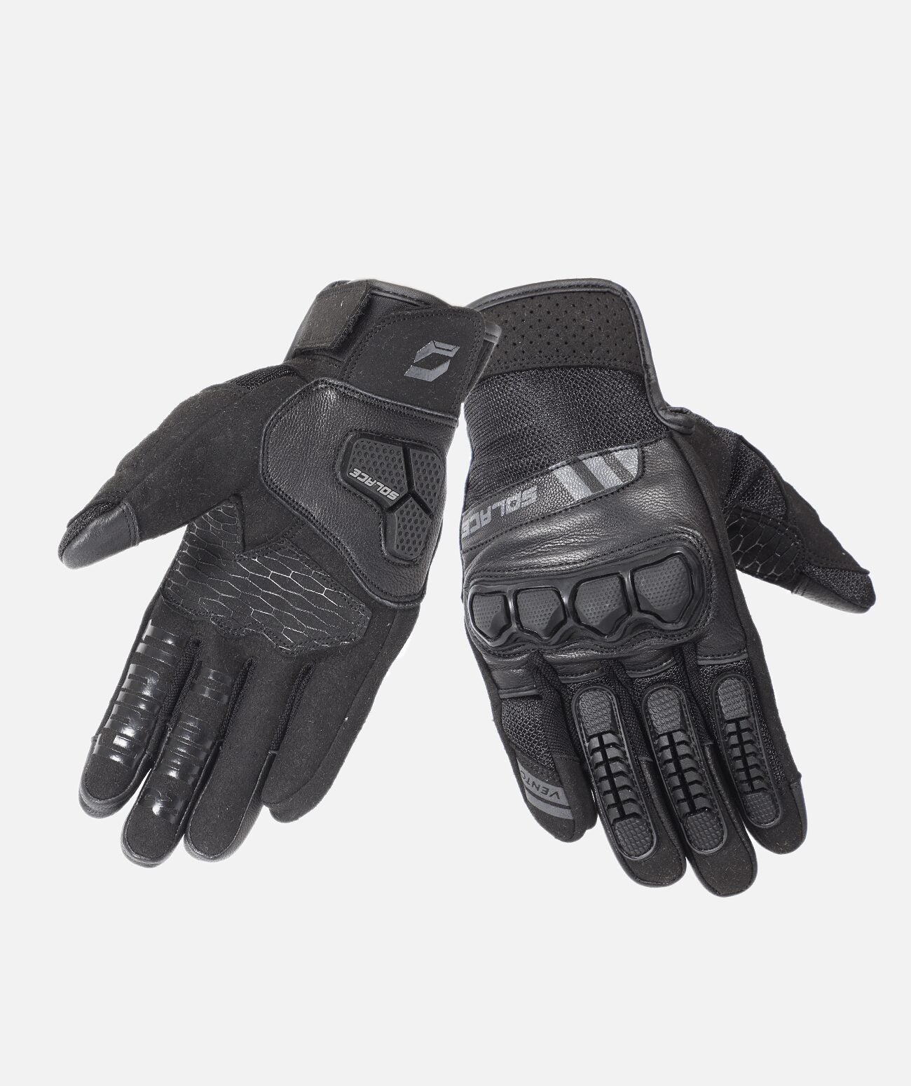 VENTO Dualsport Gloves V2( Sable Black) - Motorcycle Gloves