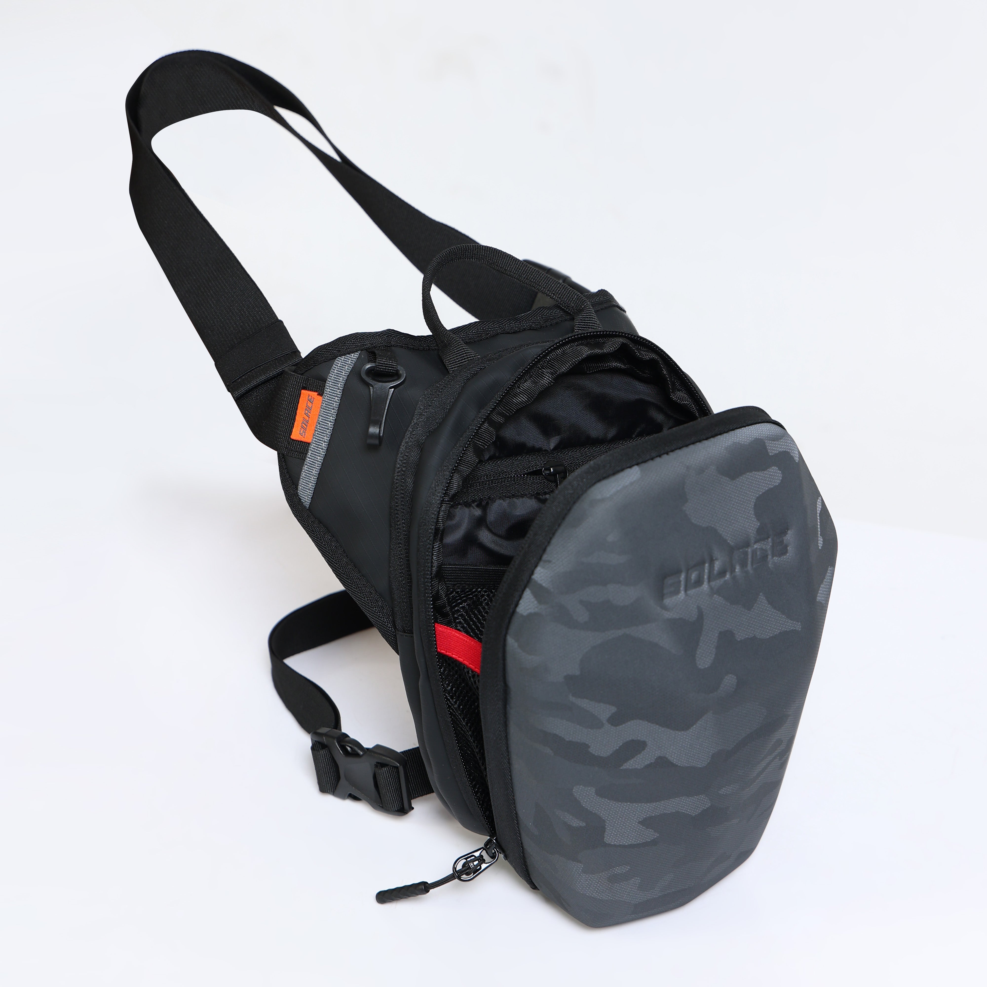 Exo Thigh Bag - Black Camo