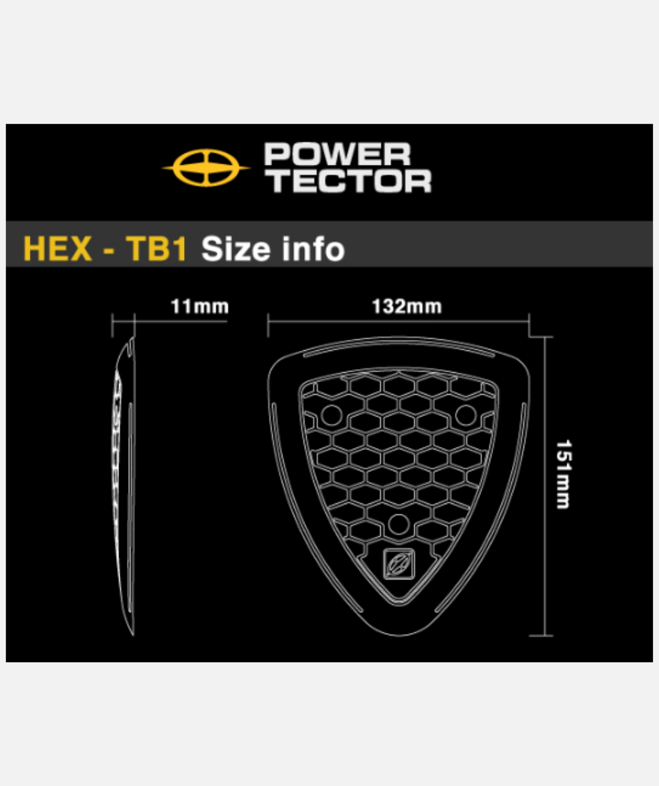 Powertector Tailbone Protection - HEX TB1