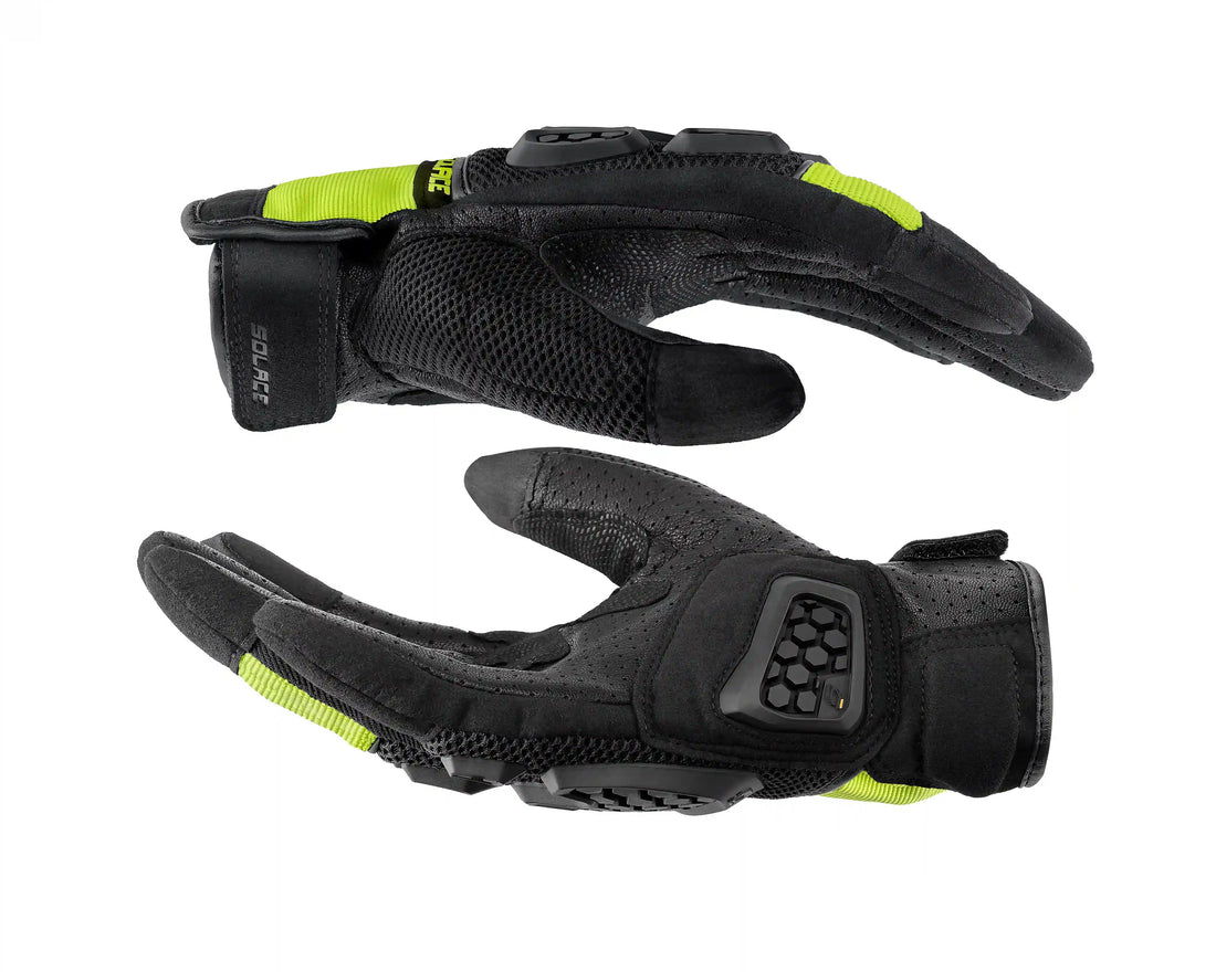 AIRX DUALSPORT CE GLOVES (NEON GREEN )