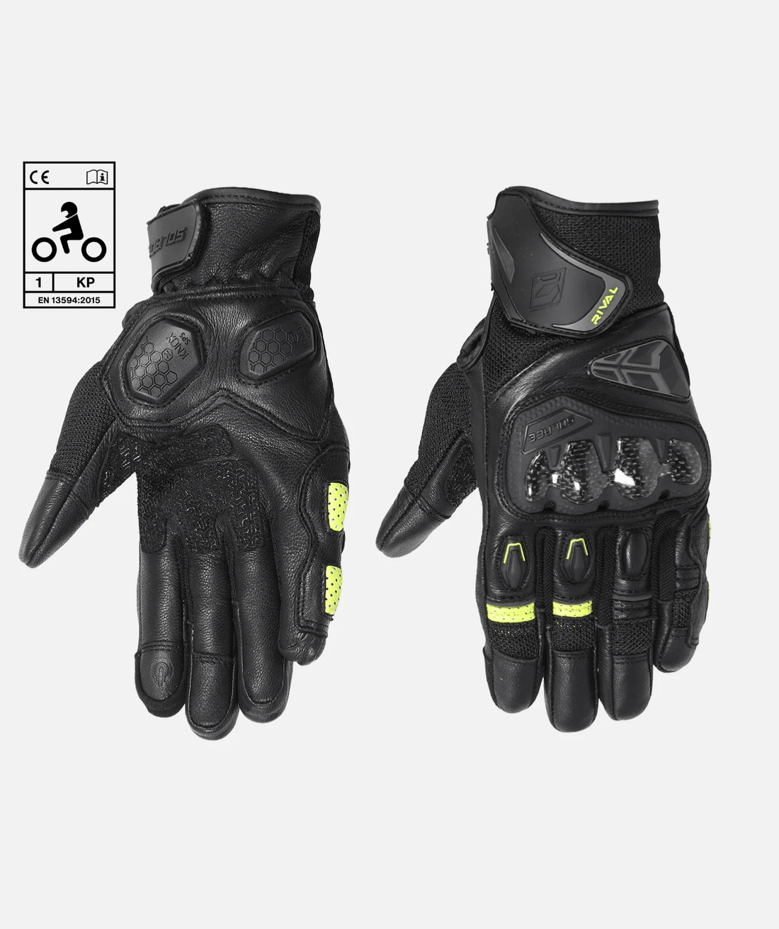 Rival Carbon CE Gloves (Neon)