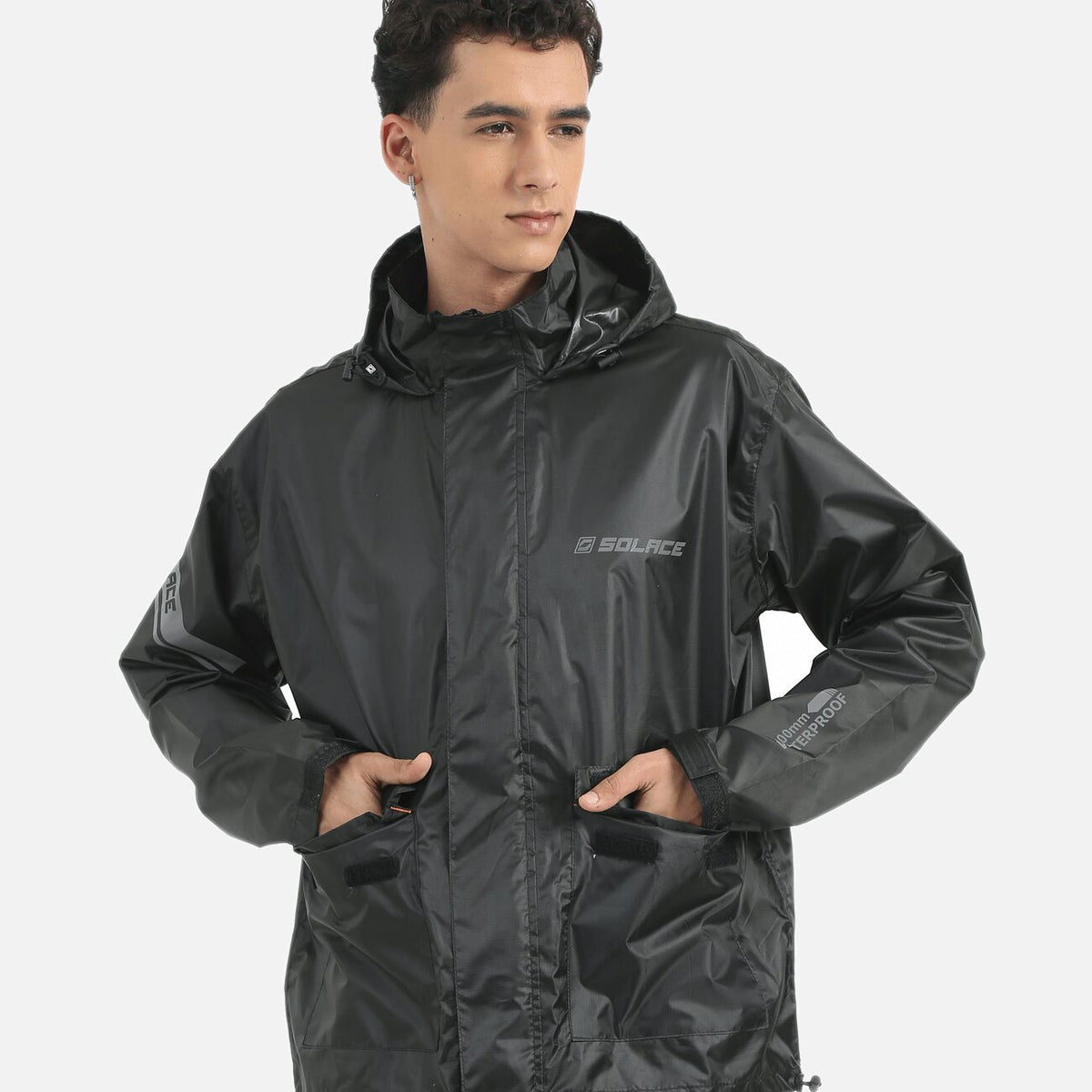 RAINPRO JACKET 16K (Black) - Solace Motorcycle Clothing Co - Official ...