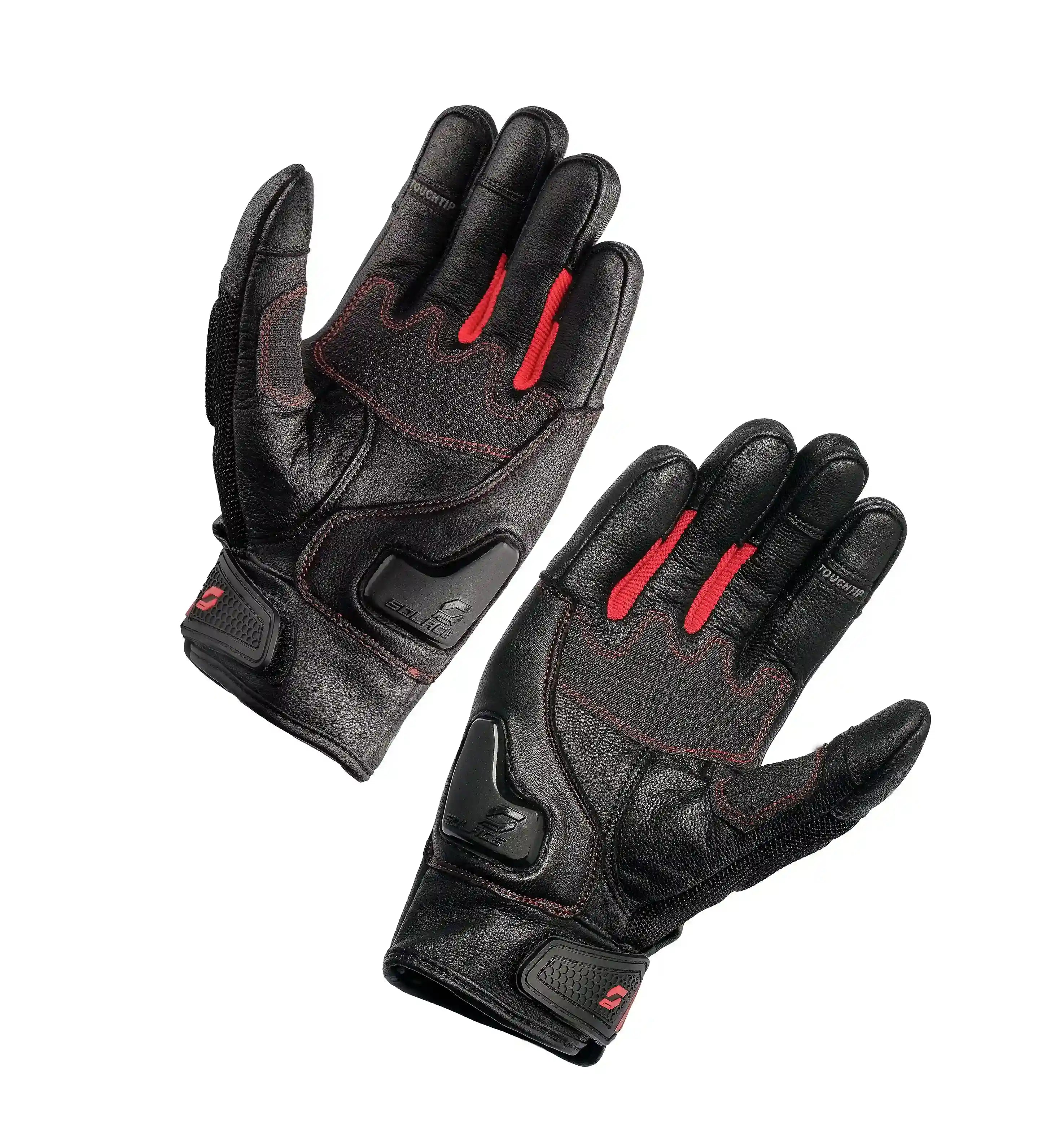 Varno short gloves  (RED-Grey)