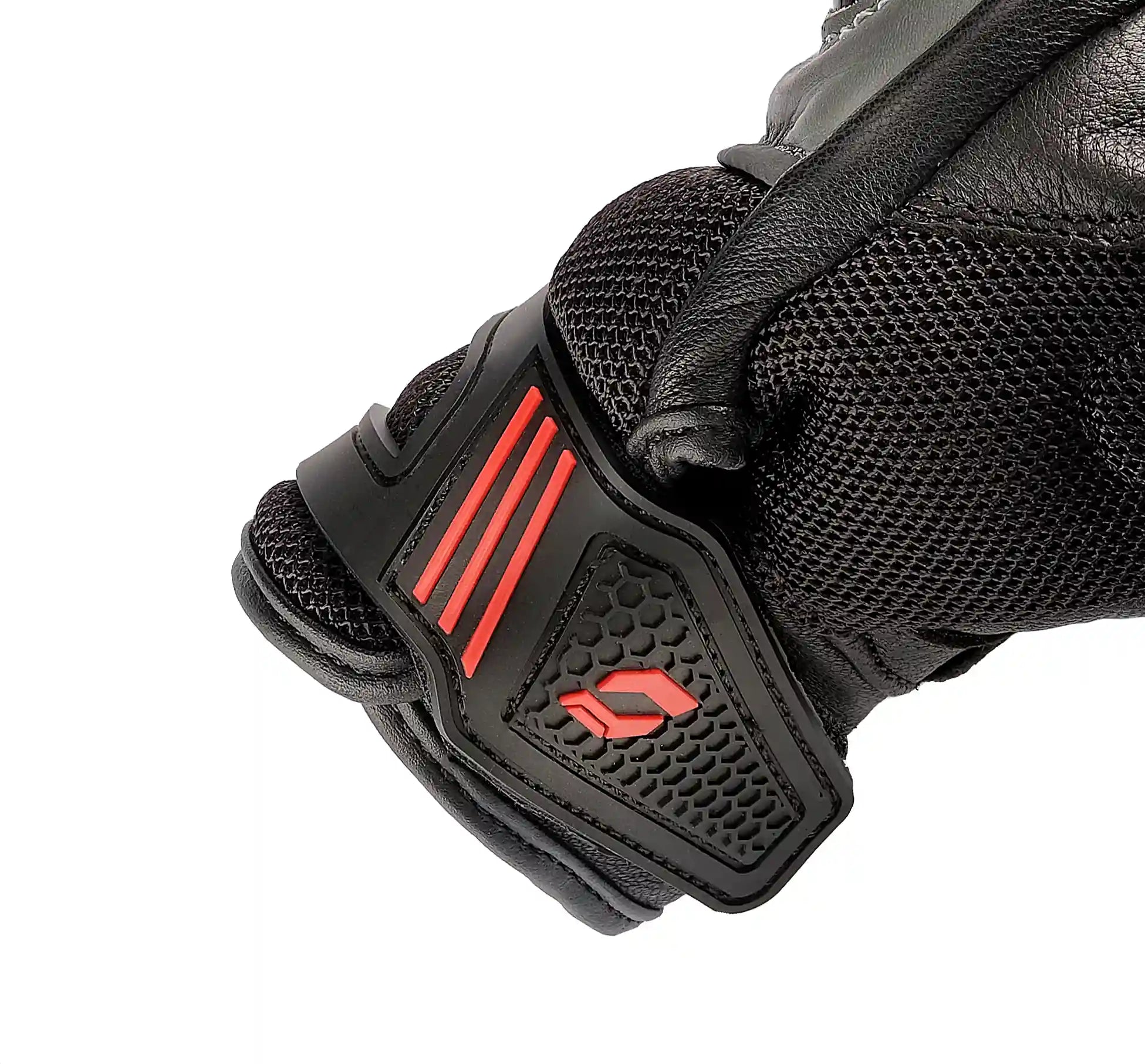 Varno short gloves  (RED-Grey)