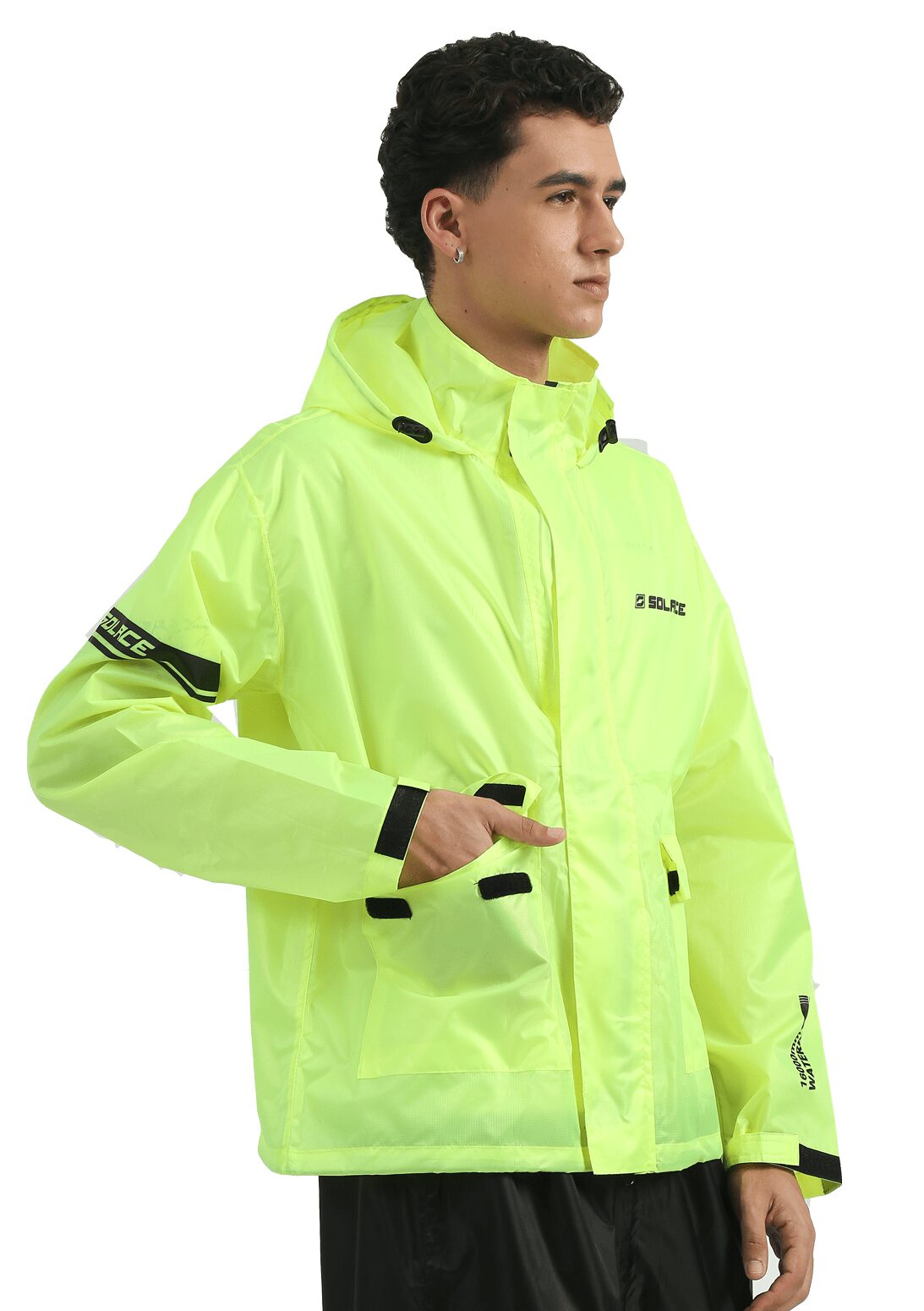 RAINPRO JACKET 16K (Neon) - Motorcycle Rain Jacket | SOLACE