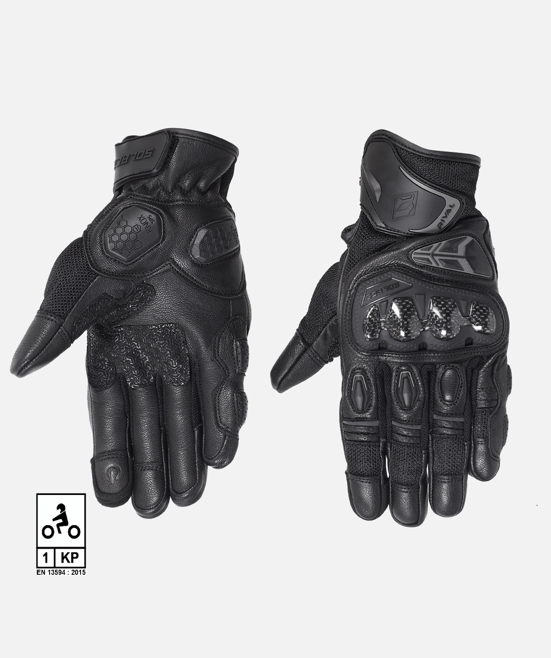 SOLACE RIVAL CARBON CE GLOVES ( BLACK)