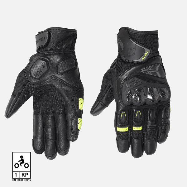 その他 SALSATION gloves Rival Carbon CE Gloves (Neon) - Motorcycle Gloves | Solace