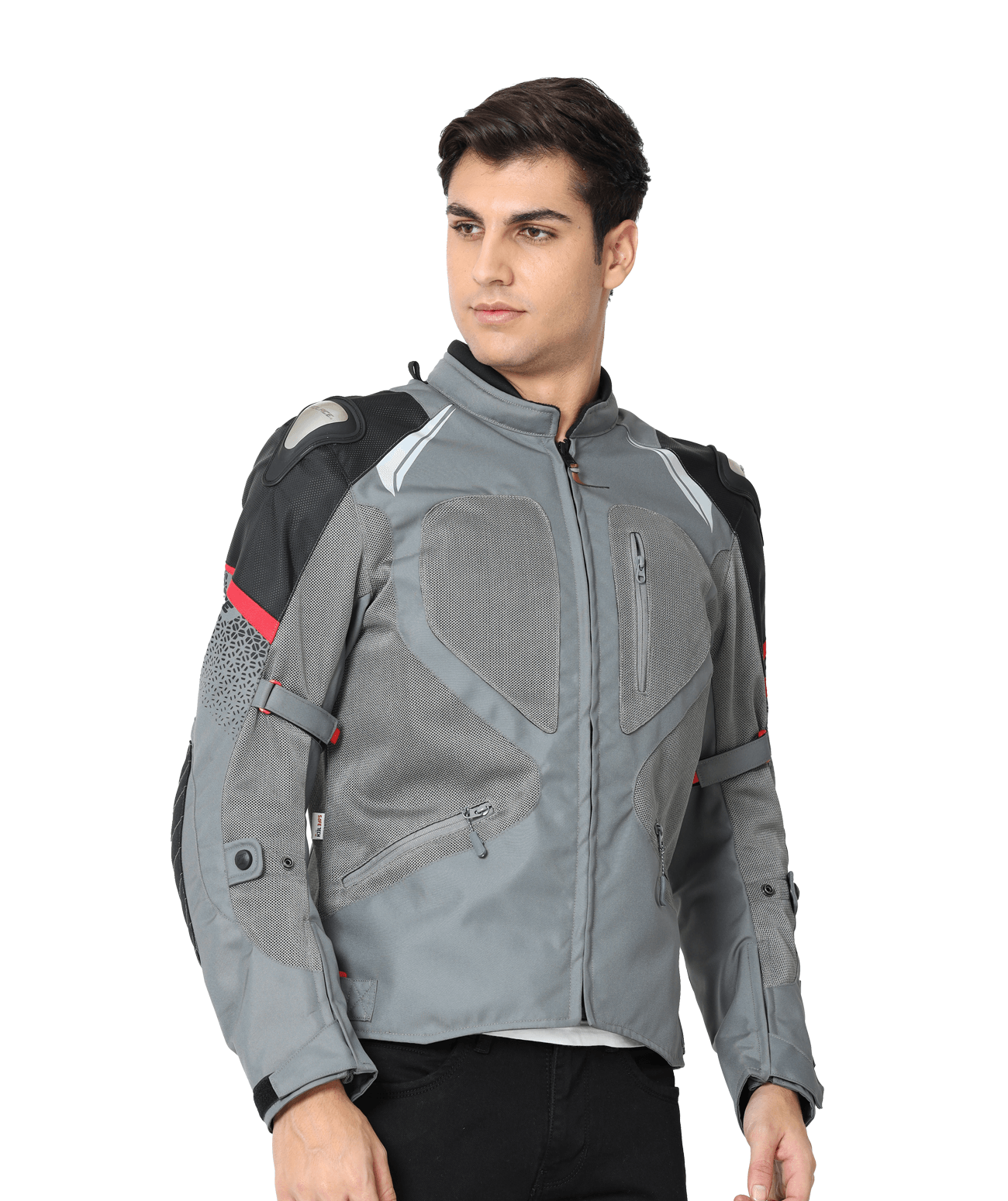 SABRE JACKET Pro V5 (GREY) - Solace Motorcycle Clothing Co - Official ...